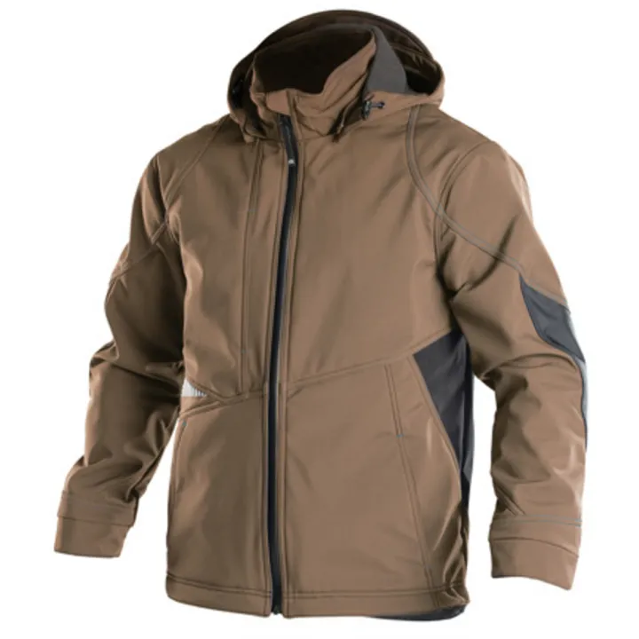 Veste de travail SOFTSHELL Gravity Dassy brun argile / gris anthracite