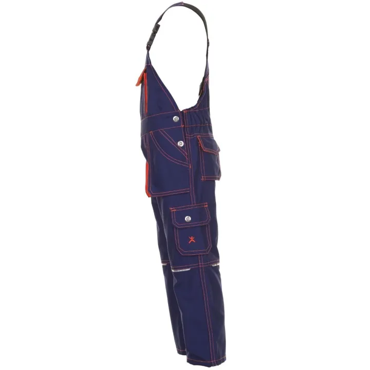 Salopette de travail enfant junior marine orange
