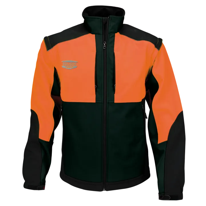 Veste de travail SOFTSHELL WODA manches amovibles SOLIDUR orange