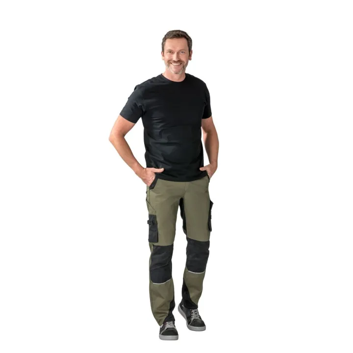 Pantalon de travail homme NORIT PLANAM vert olive noir