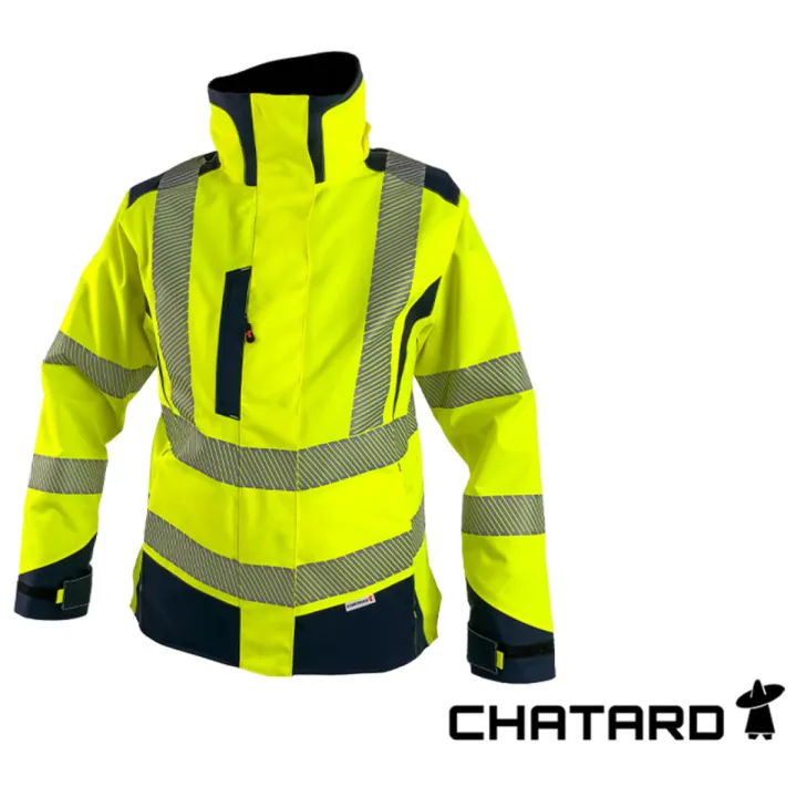 Veste de travail HV femme froid imper respirante NINA  CHATARD jaune
