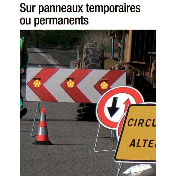 Lampe flash à leds solaire magnétique