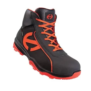 Chaussure sécurité haute RUN-R 300 HIGH S3 Noir / Orange Nubuck huilé
