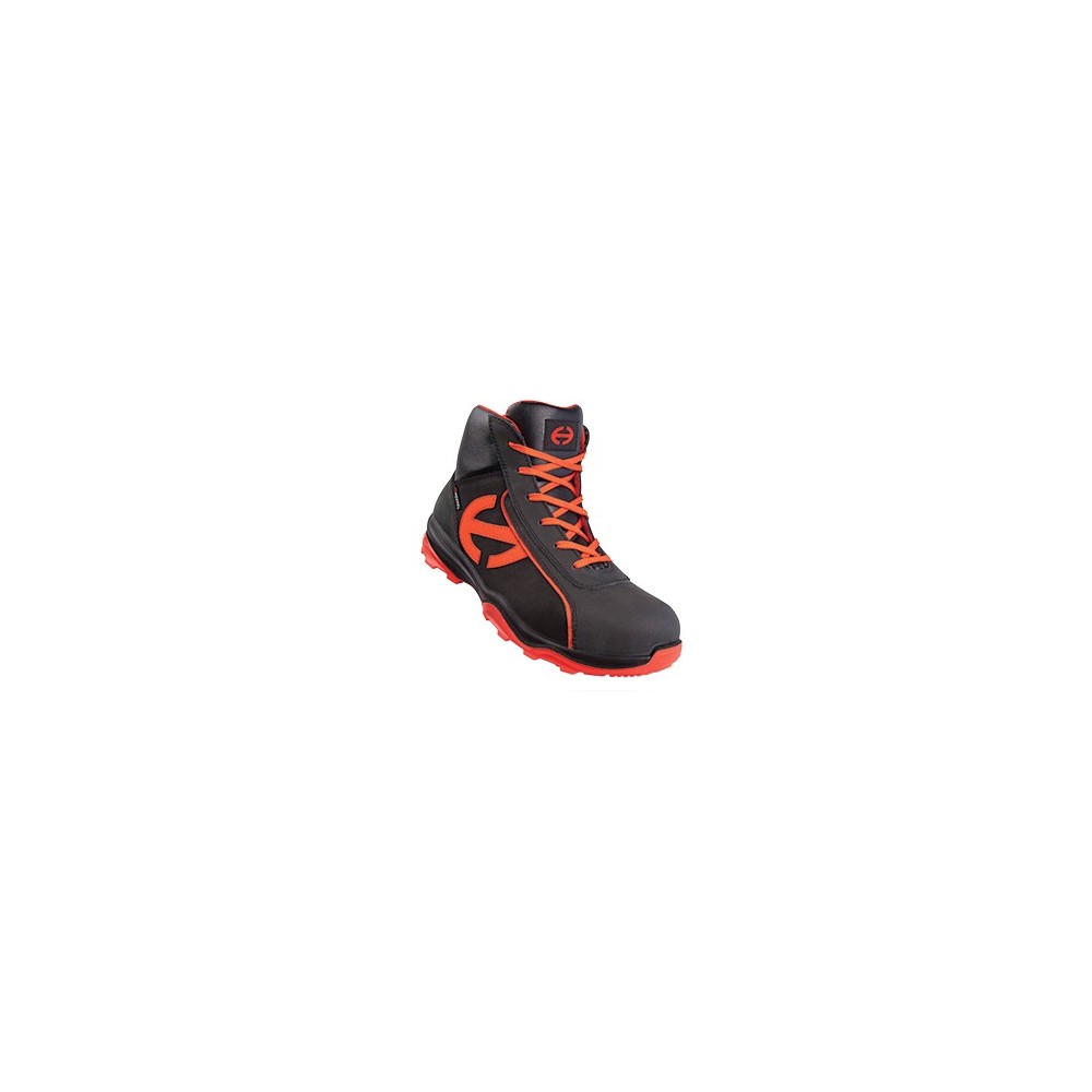 Chaussure sécurité haute RUN-R 300 HIGH S3 Noir / Orange Nubuck huilé