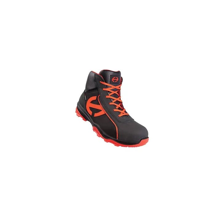 Chaussure sécurité haute RUN-R 300 HIGH S3 Noir / Orange Nubuck huilé