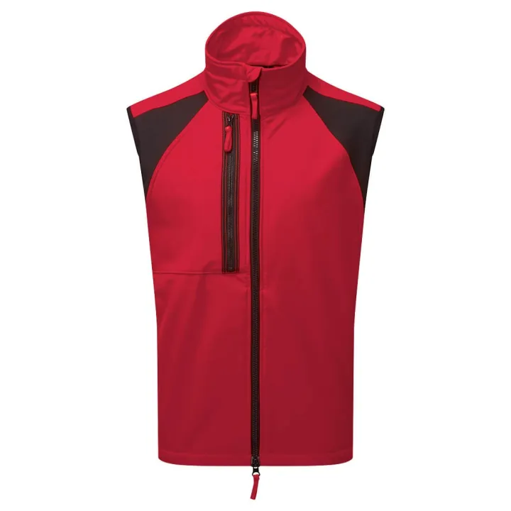 Gilet sans manche SOFTSHELL 2 couches Port West rouge