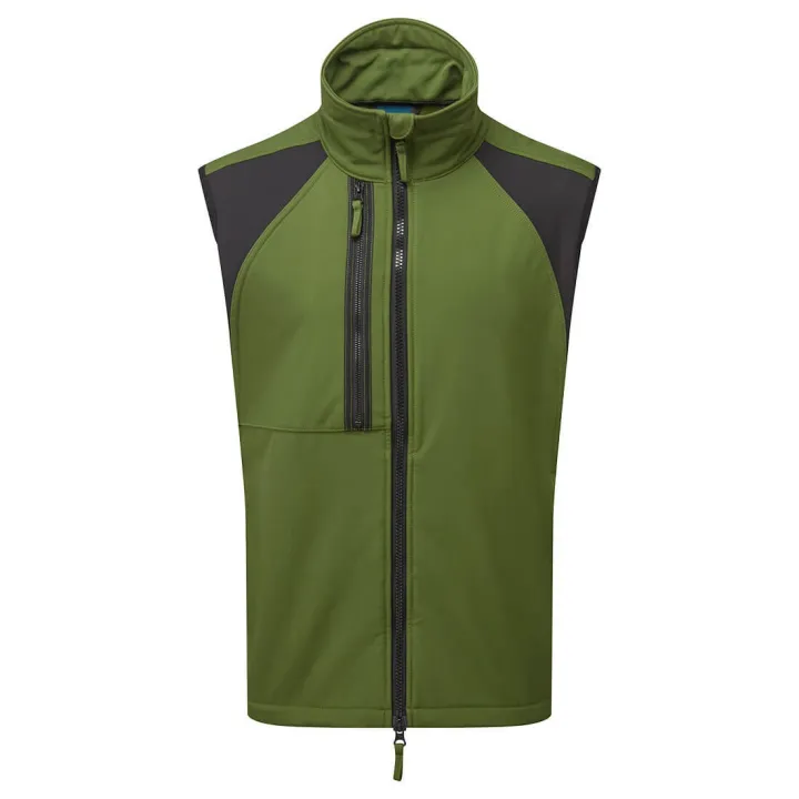Gilet sans manche SOFTSHELL 2 couches Port West vert