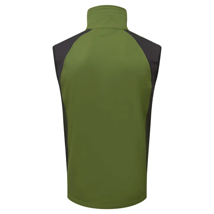 Gilet sans manche SOFTSHELL 2 couches Port West vert dos