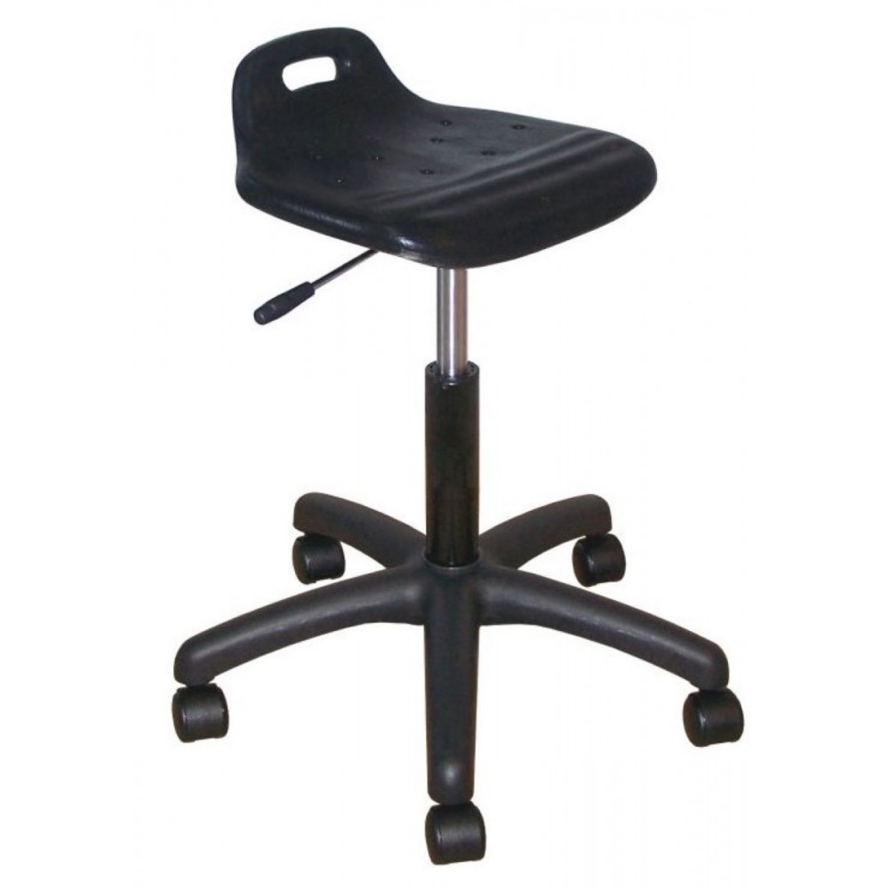 Chaise de bureau SONGMICS, tabouret de travail ergonomique, hauteur  d'assise 51,5-71,5