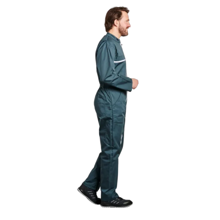 Profil de notre Combinaison travail à double fermeture verte PBV Securama