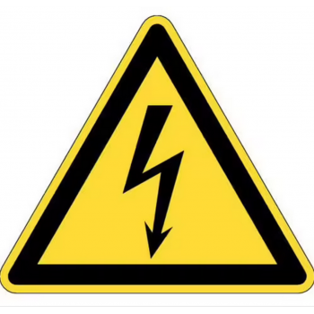 Panneau Danger électrique rigide ou adhésif base 30 cm