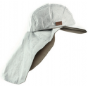 Casquette avec protège nuque SAHARIENNE anti UV et anti infrarouge SOWAY blanche