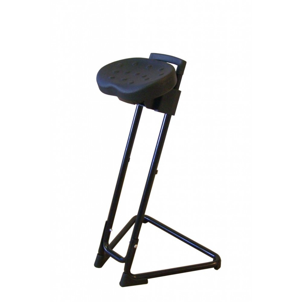 Siège assis-debout avec base aluminium sur roulettes Siège assis-de