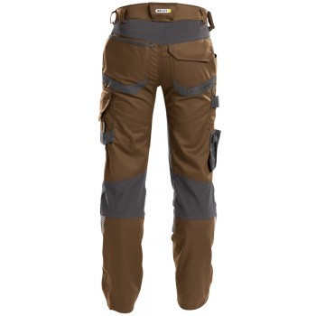 Pantalon de Travail Stretch DYNAX DASSY élasthanne brun argile gris dos