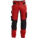 Pantalon de Travail Stretch DYNAX DASSY élasthanne rouge noir