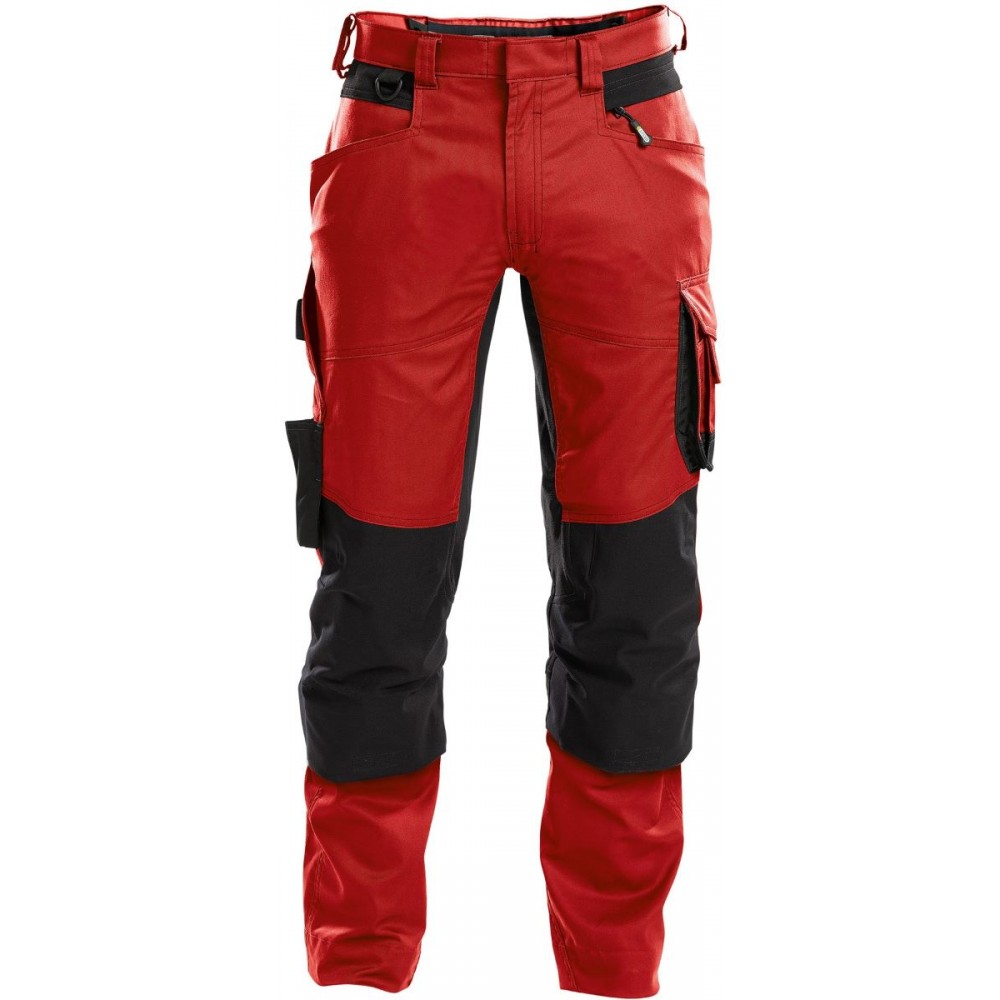 Pantalon de Travail Stretch DYNAX DASSY élasthanne rouge noir