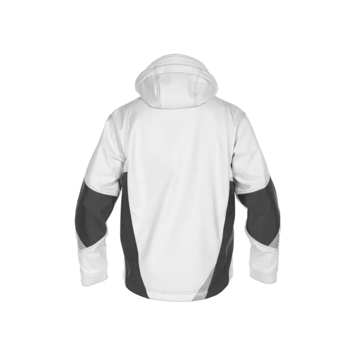 Veste de travail SOFTSHELL Gravity Dassy blanc / gris dos