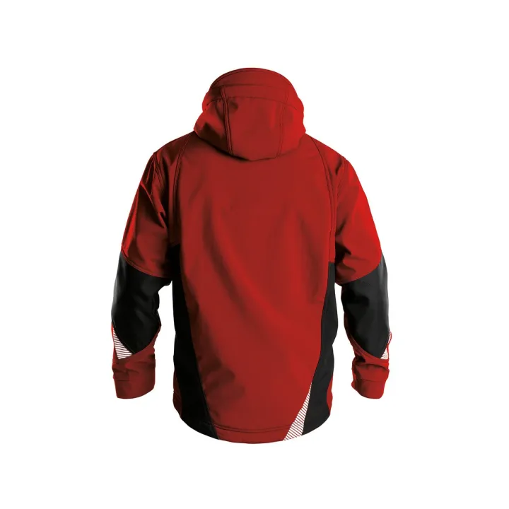 Veste de travail SOFTSHELL Gravity Dassy rouge dos