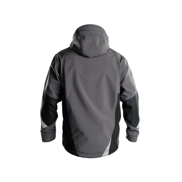 Veste de travail SOFTSHELL Gravity Dassy gris anthracite dos