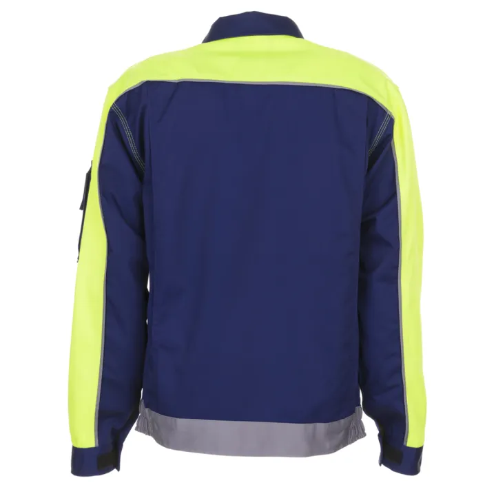 Blouson de travail Visline PLANAM marine jaune bleu dos