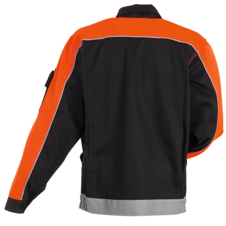Blouson de travail Visline PLANAM noir orange zinc dos