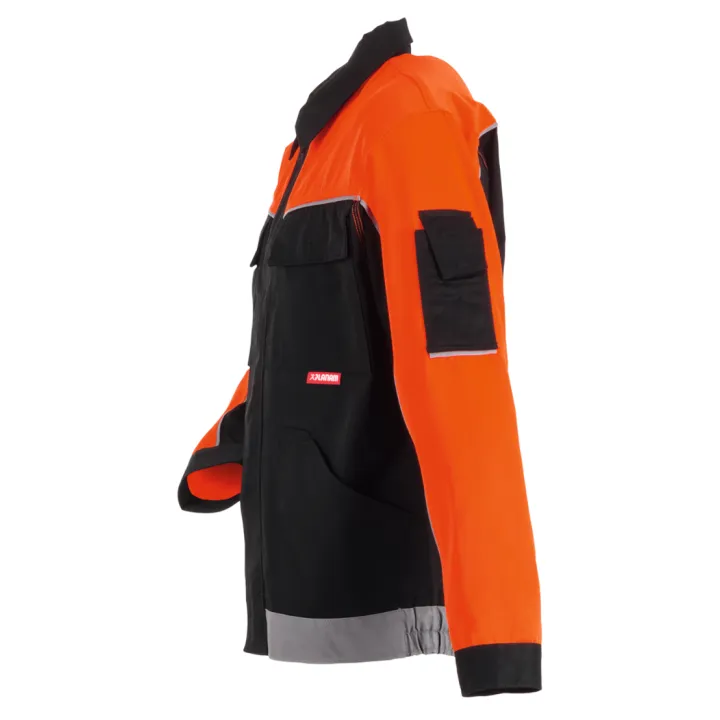 Blouson de travail Visline PLANAM noir orange zinc profile