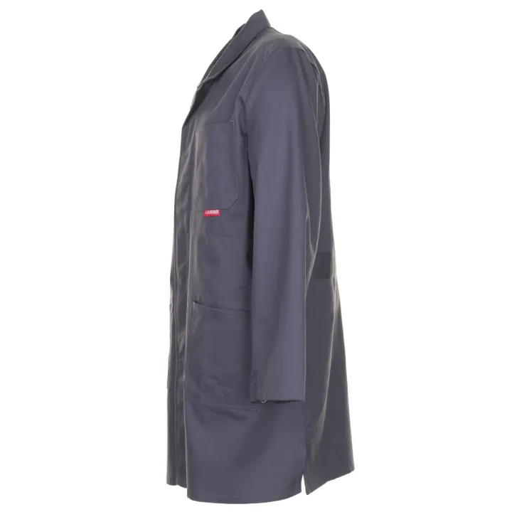 Blouse coton grise profil