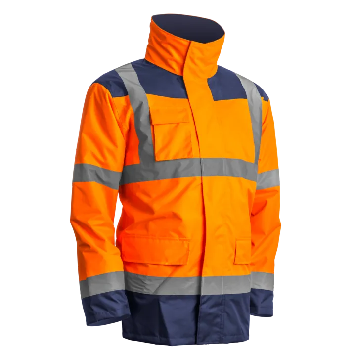 Parka KANATA haute visibilité petite et grande taille 4 en 1 COVERGUARD orange