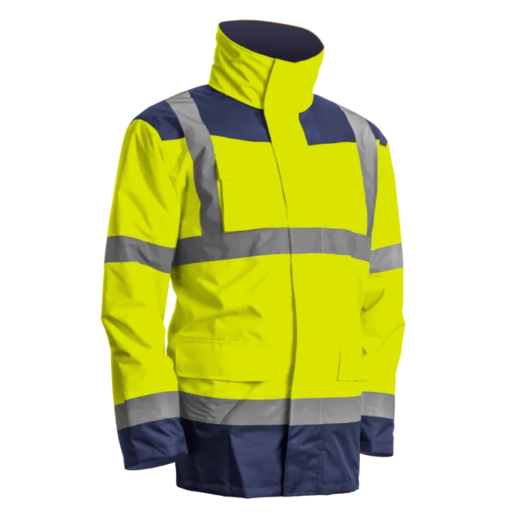 Parka KANATA haute visibilité petite et grande taille 4 en 1 COVERGUARD  jaune