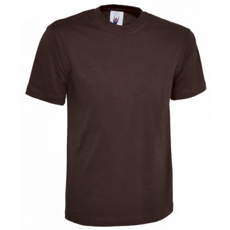Tee-Shirt homme marron col rond 180 gr UC301 UNEEK