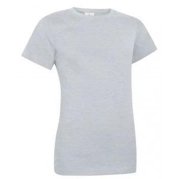 Tee-Shirt de travail femme 100% coton 180 gr gris chiné