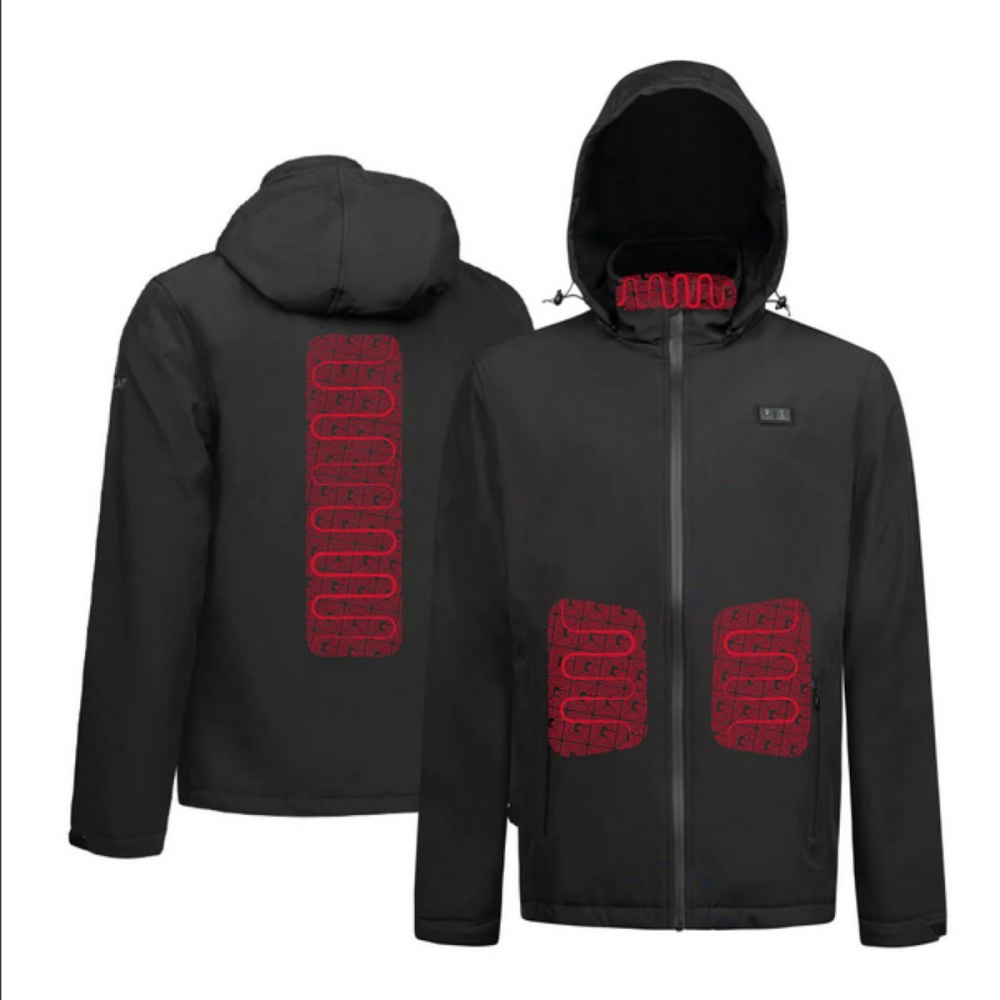 Sweat à Capuche Chauffant - 6 Zones - Batterie 20000mAh - 3 Niveaux De Chaleur - Homme/Femme - Pour Extérieur