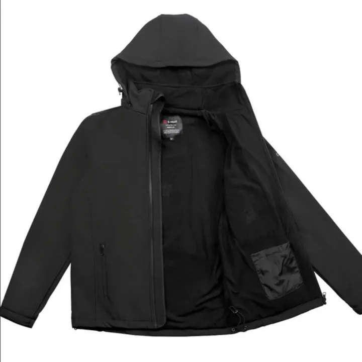 Veste de travail SOFTSHELL chauffante doublure polaire G-HEAT ouverte