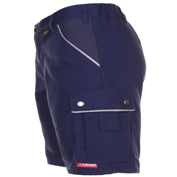 Short de travail  canvas 320 homme PLANAM marine profil