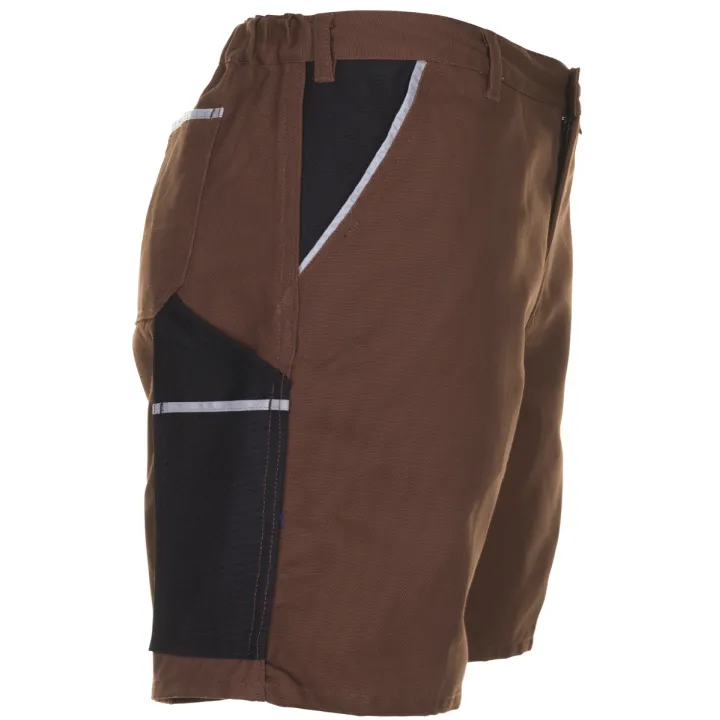 Bermuda de travail marron canvas planam profil