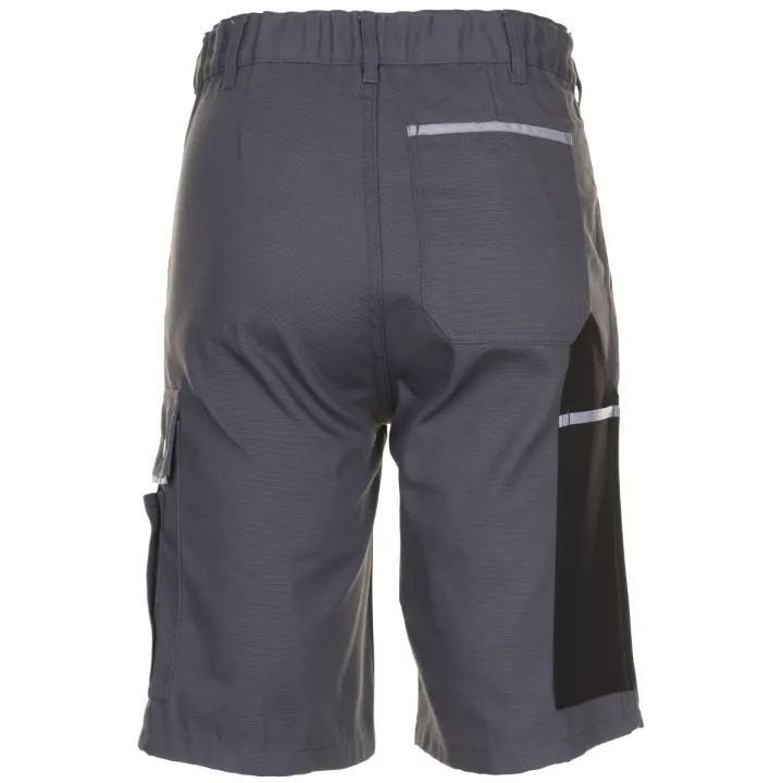 Bermuda de travail gris noir canvas Planam  dos
