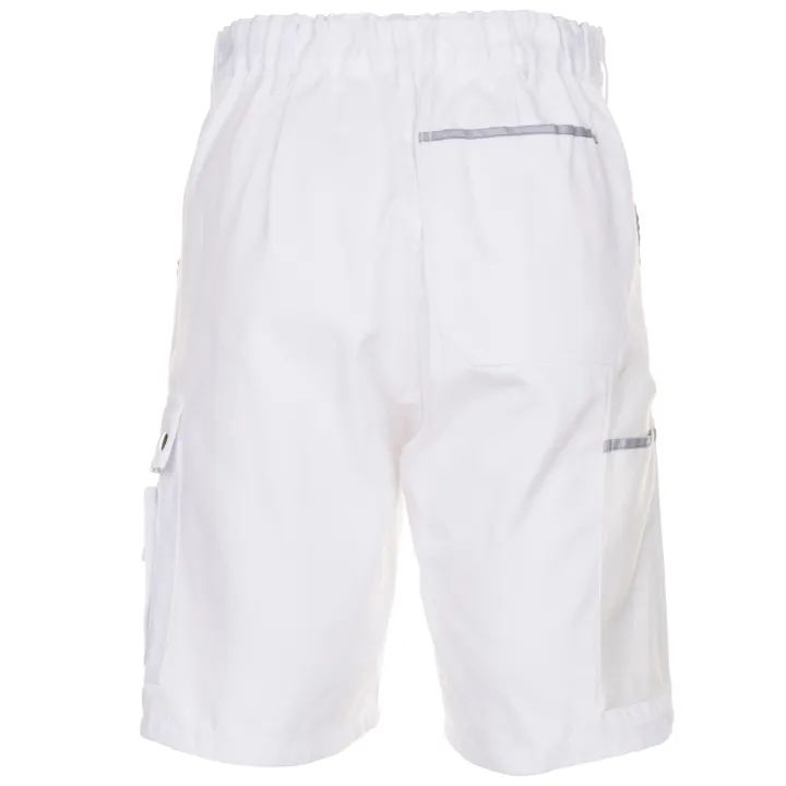 Bermuda de travail blanc canvas planam dos