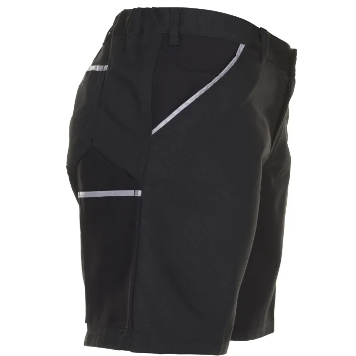 Bermuda de travail noir canvas planam profil