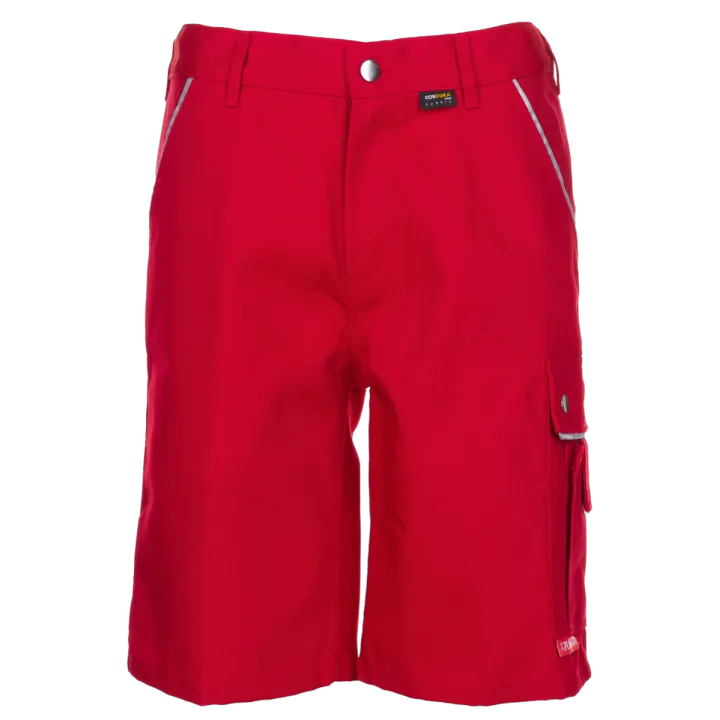Bermuda de travail rouge canvas planam