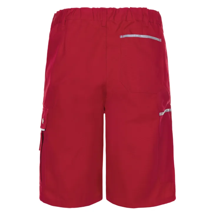 Bermuda de travail rouge canvas planam dos