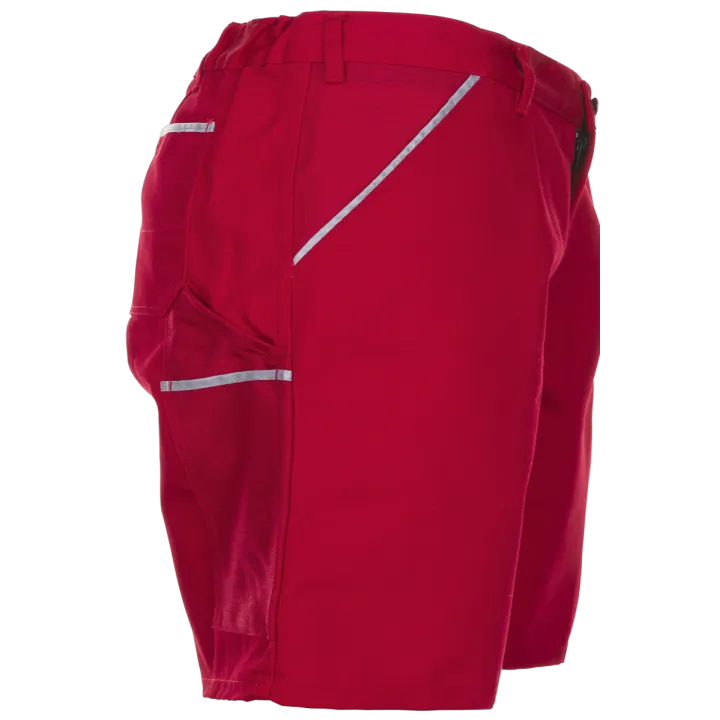 Bermuda de travail rouge canvas planam profil