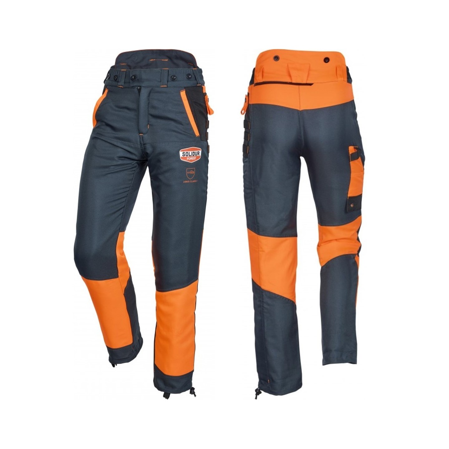 Pantalon Bûcheron Anti-Coupure Ozaki Solidur Multi-Poches - Taille 42/44 M, Protection CE EN381-5
