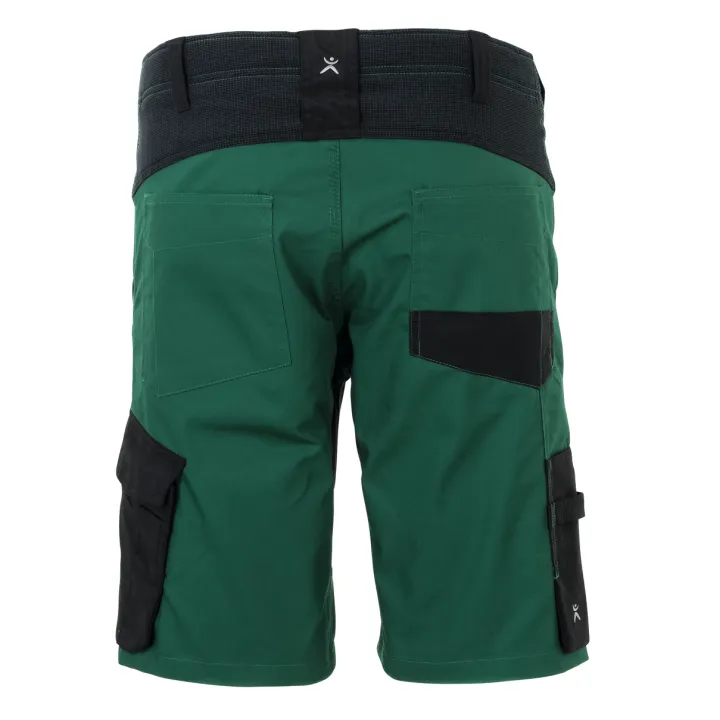 Short élasthanne vert vue dos