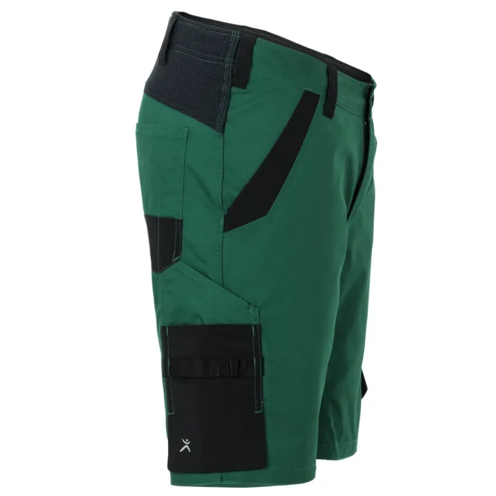 Short élasthanne vert profil