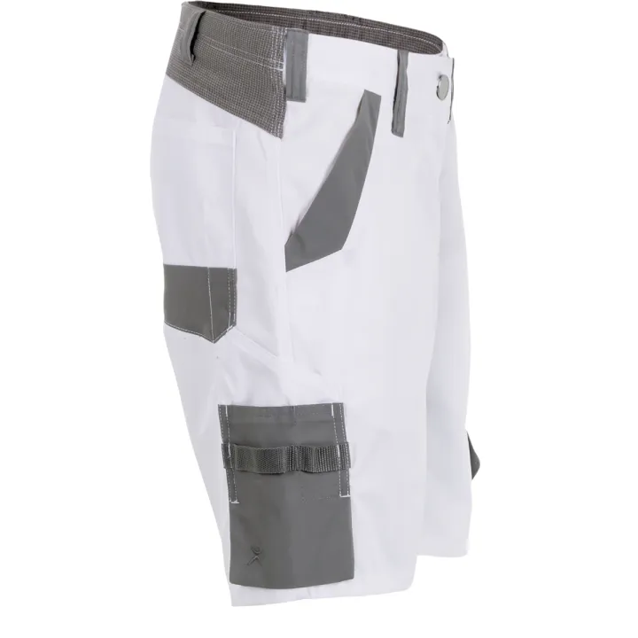 Short élasthanne blanc profil