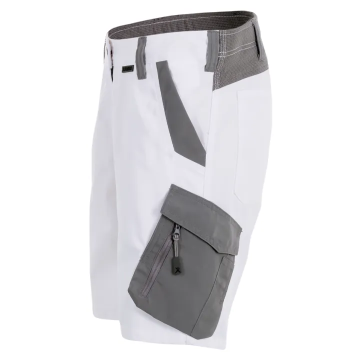 Short élasthanne blanc profil