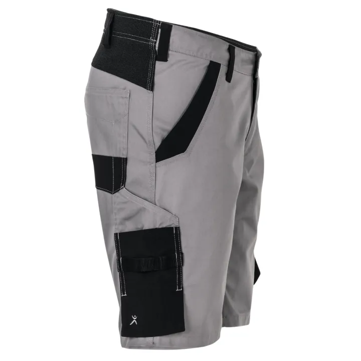 Short élasthanne zinc noir profil