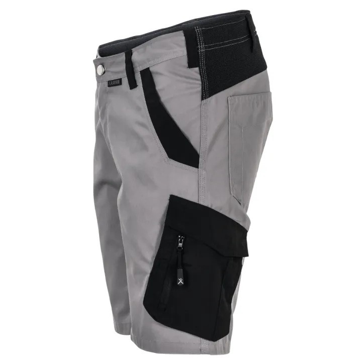 Short élasthanne zinc noir profil