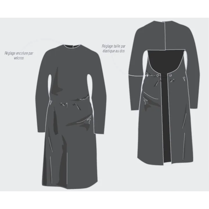 Tablier de Protection préparation phytosanitaire CEPOVETT gris