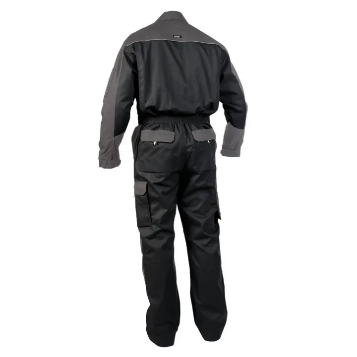 Combinaison de travail bicolore  CANNE noir gris